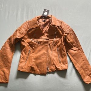Tan Moto Jacket